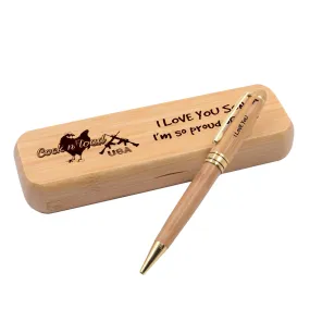 #70 cocknload I love you son Alderwood Pen Set