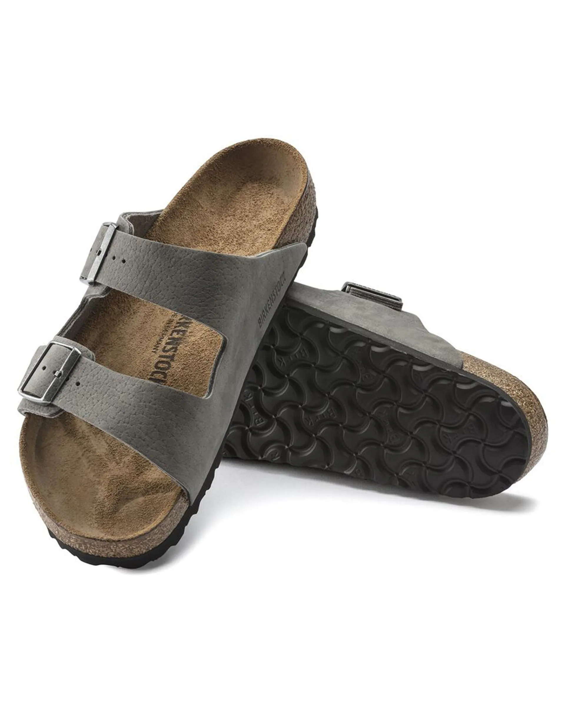 Arizona Nubuck Leather (Wide) (Desert Buck Whale Gray)