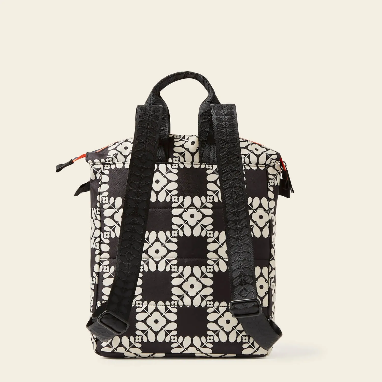 Axis Medium Backpack - Lattice Flower Tile Onyx