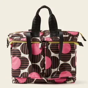 Axis Tote - Striped Flower Azalea