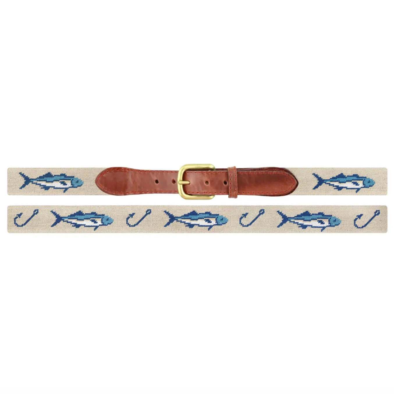 Azula Fish Needlepoint Belt