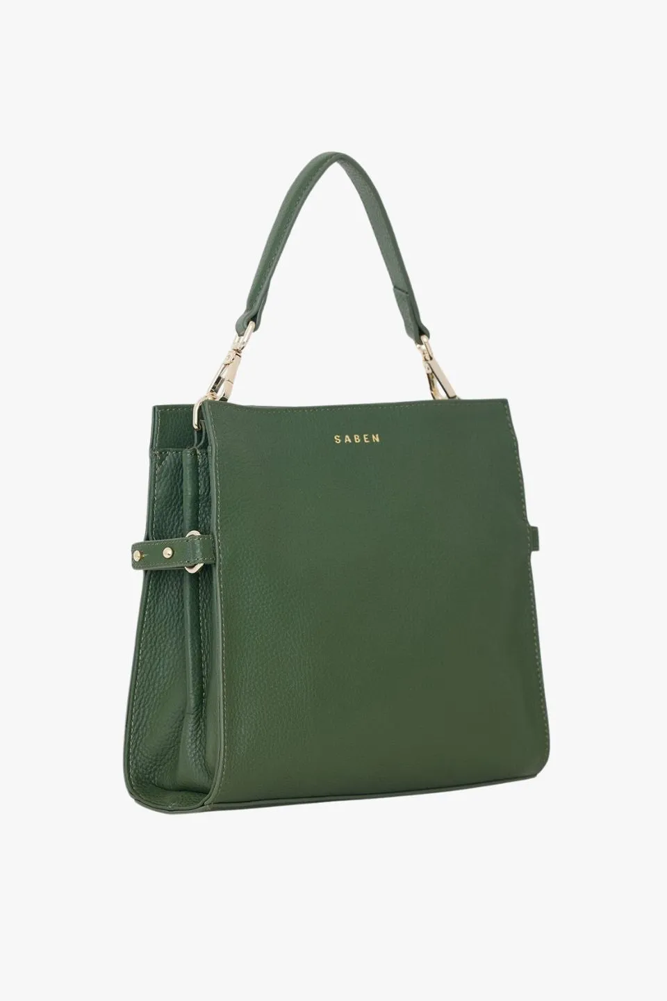 Bea Evergreen Leather Crossbody Bag