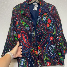 Blazer By Alfred Dunner In Multi-colored, Size: 16 petite