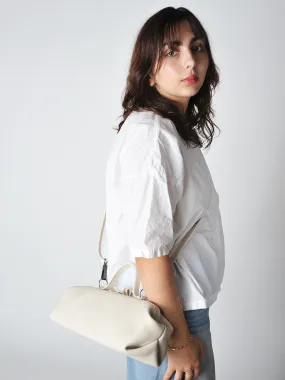 Cream Baguette Bag