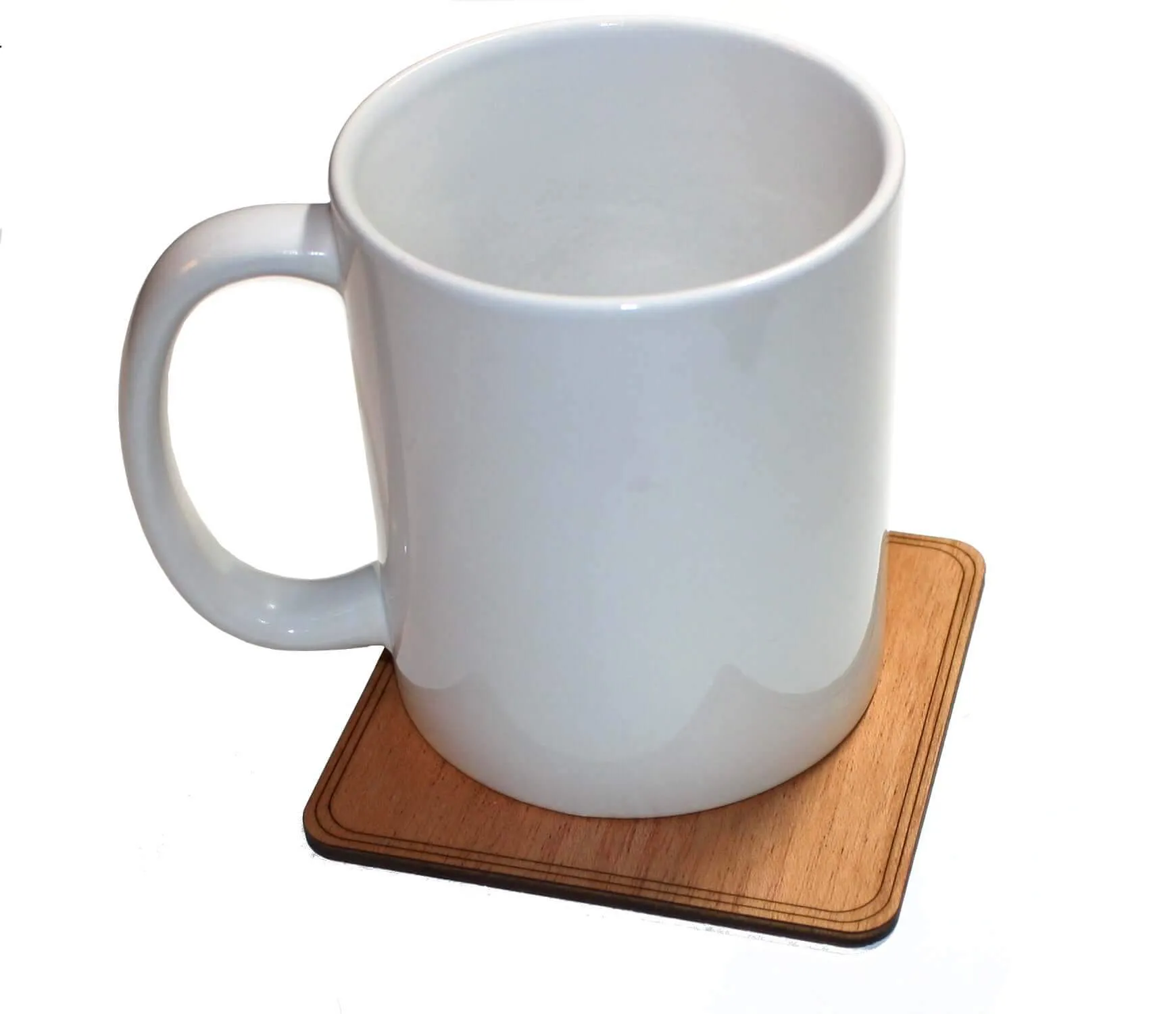 Customizable 4" Wood Coasters - 4-Pack