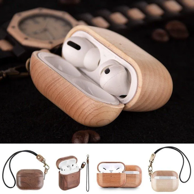 Destino Wooden Wireless Charging AirPods Case