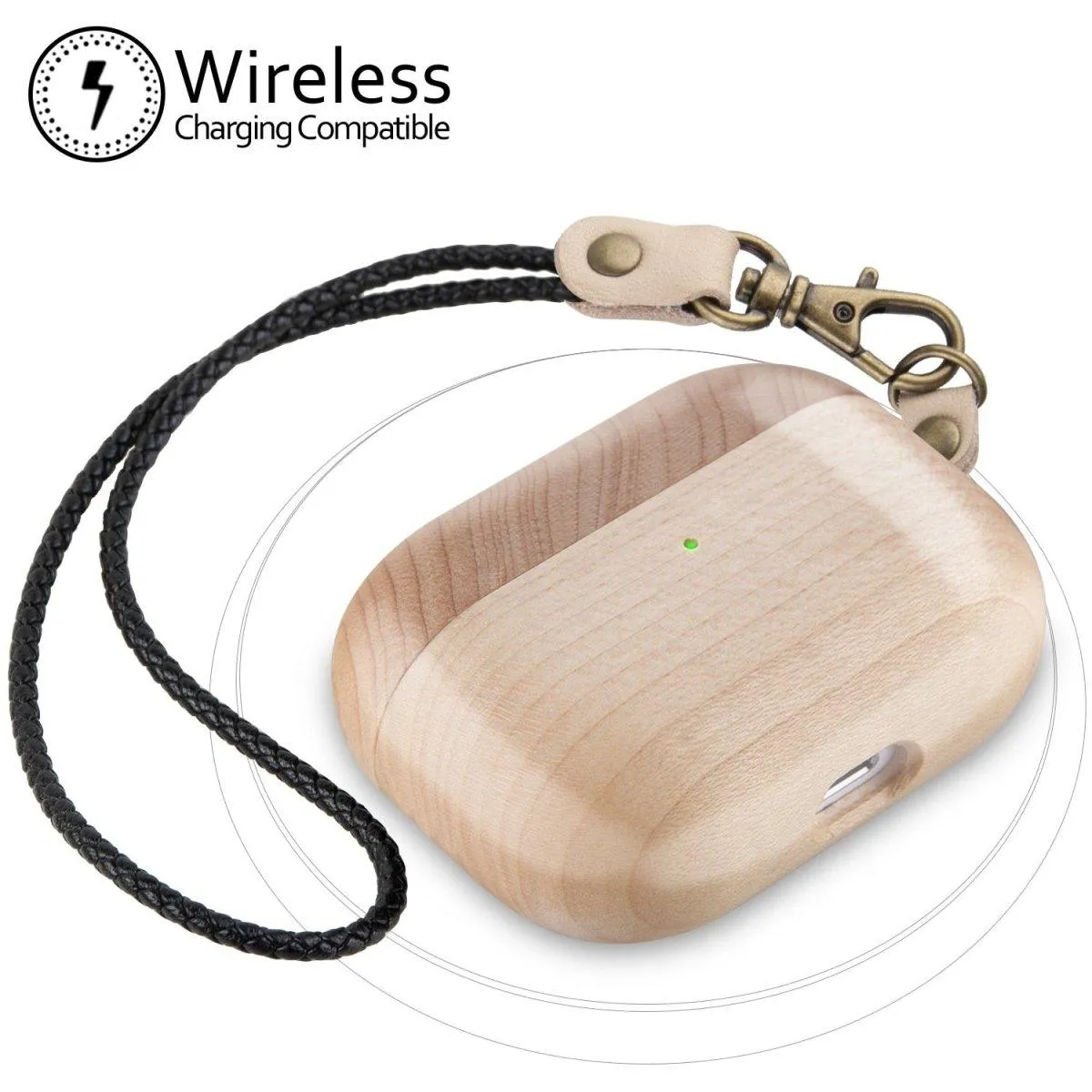 Destino Wooden Wireless Charging AirPods Case