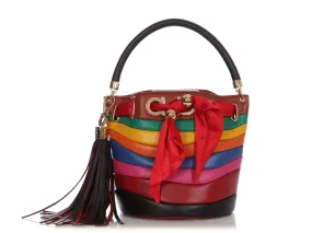 Ferragamo Rainbow Stripe Solaria Bucket Bag