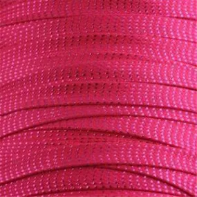 Glitter Flat Laces Custom Length with Tip - Hot Pink (1 Pair Pack) Shoelaces