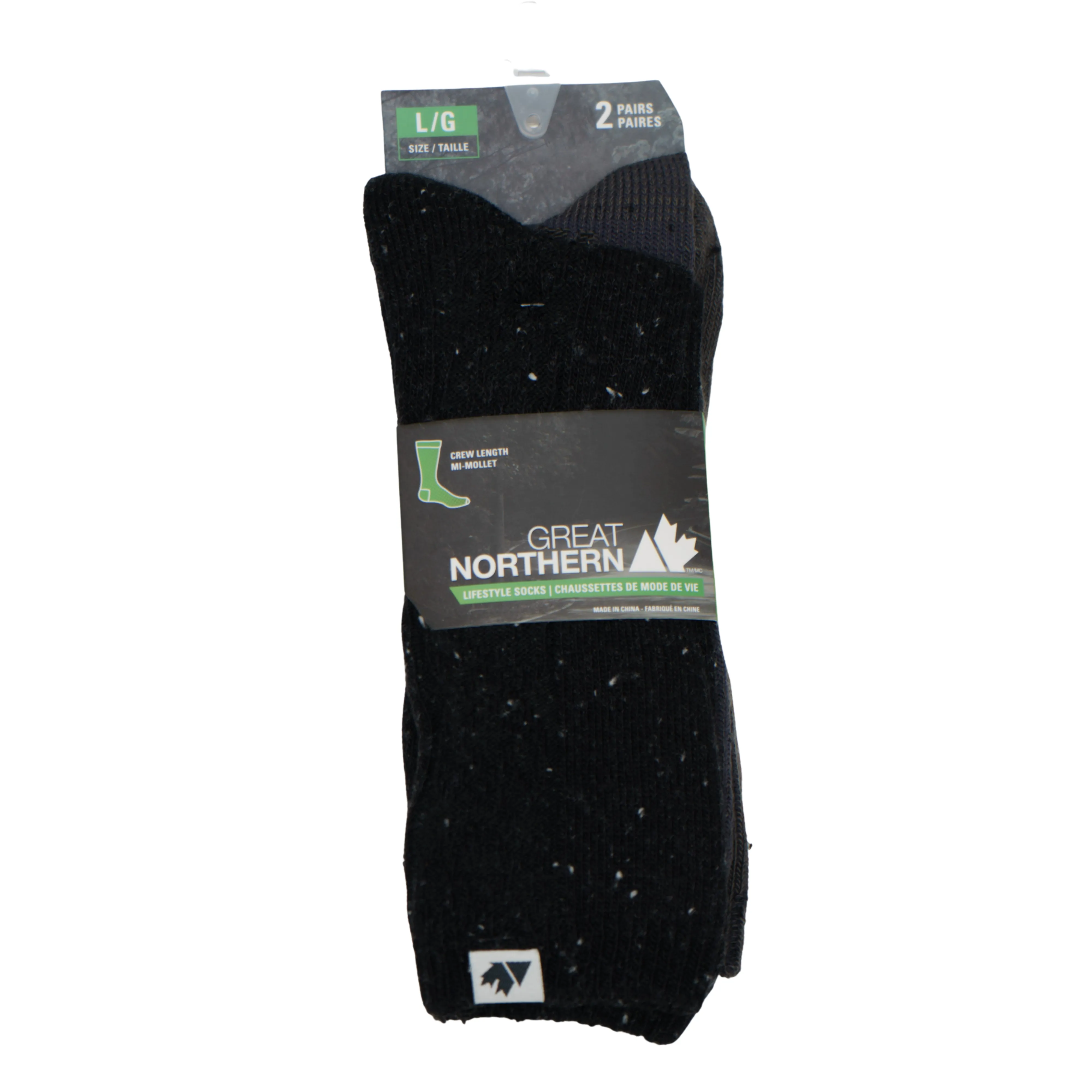 GN Nep Acrylic/Poly Blend Crew Sock - 2 Pack