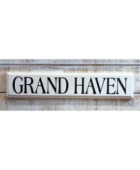 Grand Haven Wooden Sign