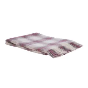 Harper Check Dusky Rose Throw