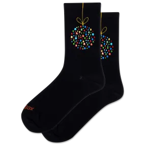 HOTSOX Women's Ornament Crew Sock