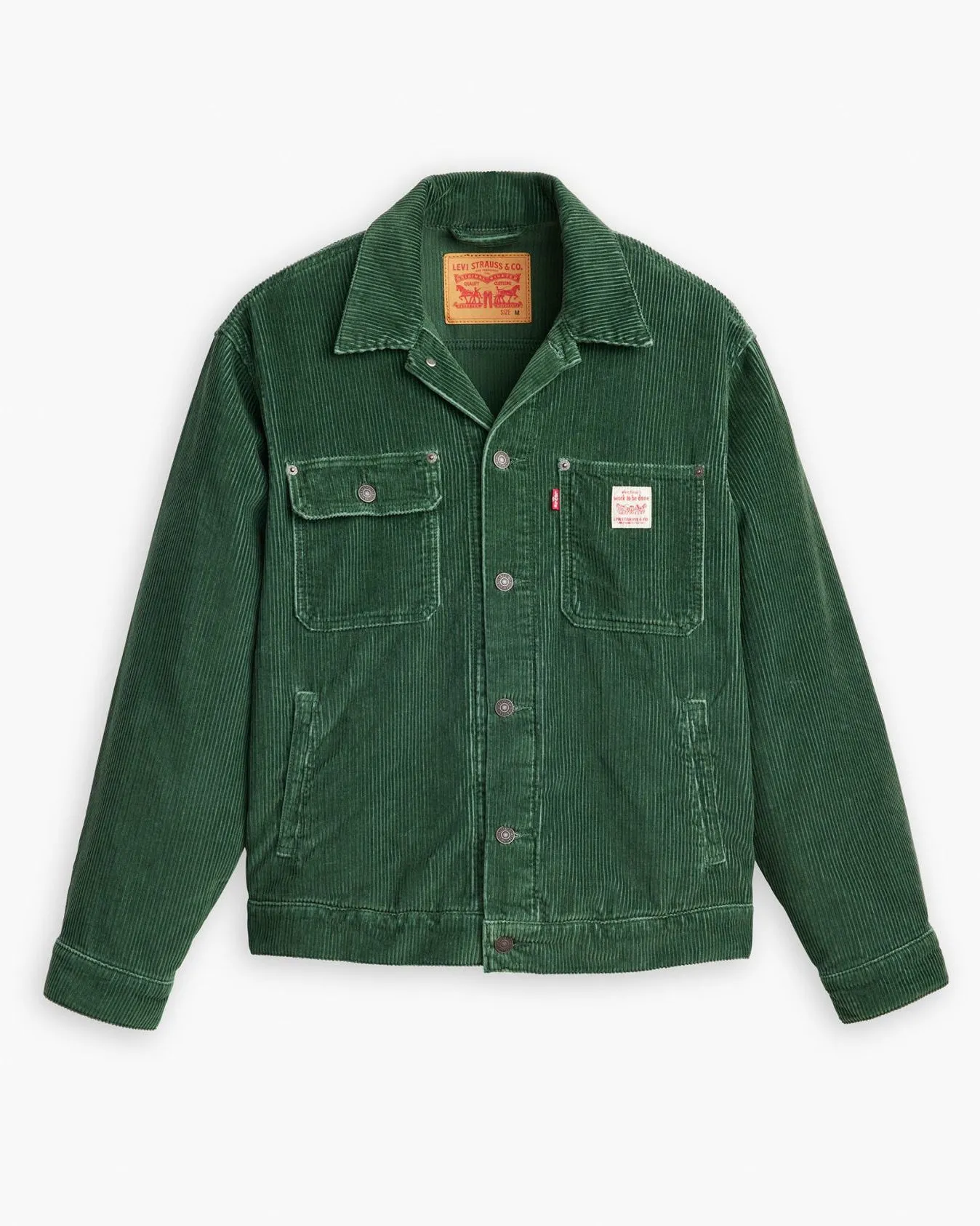 Levi's Workwear Corduroy Sunrise Trucker Jacket - Python Green