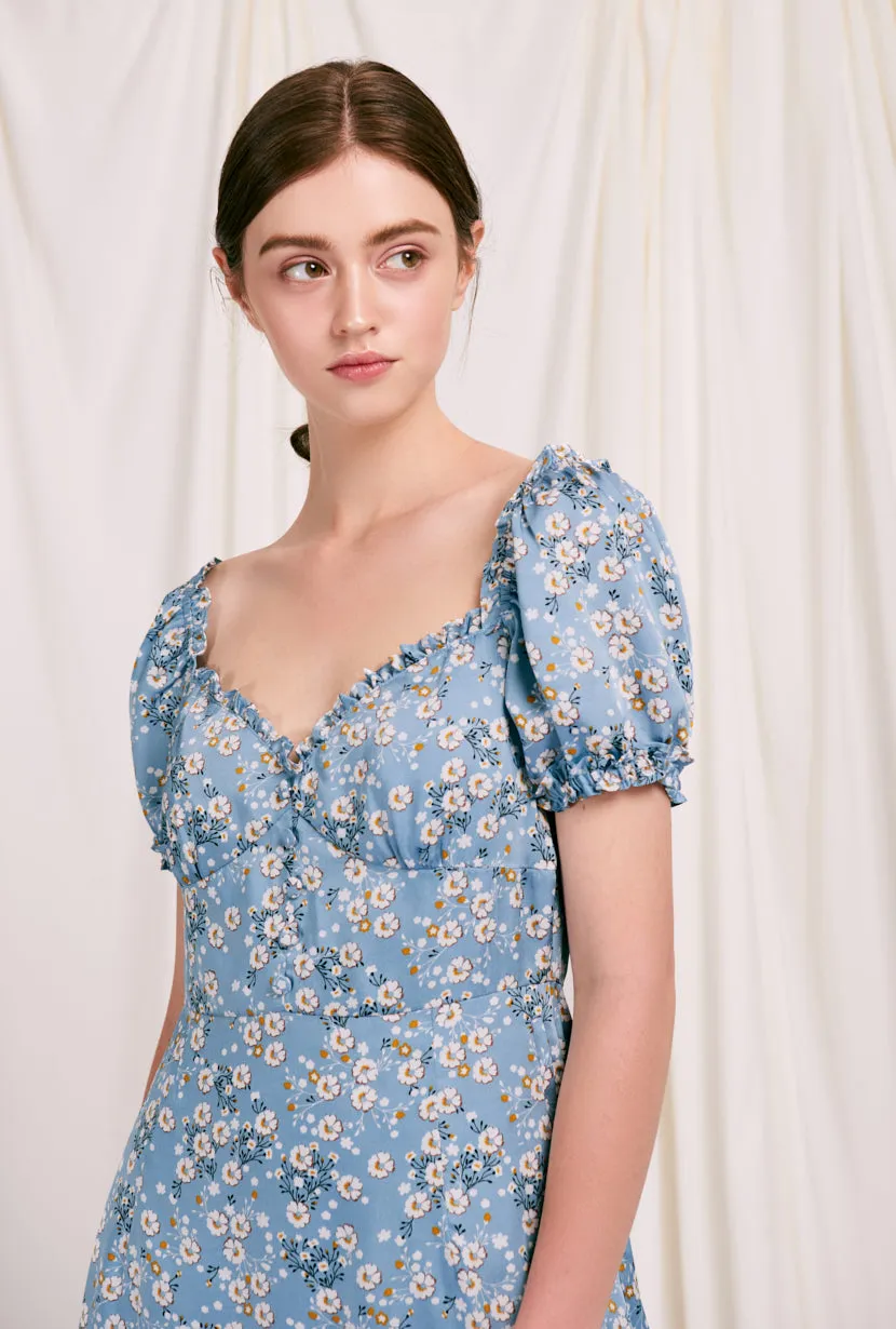 Maisy Dress - Blue Floral