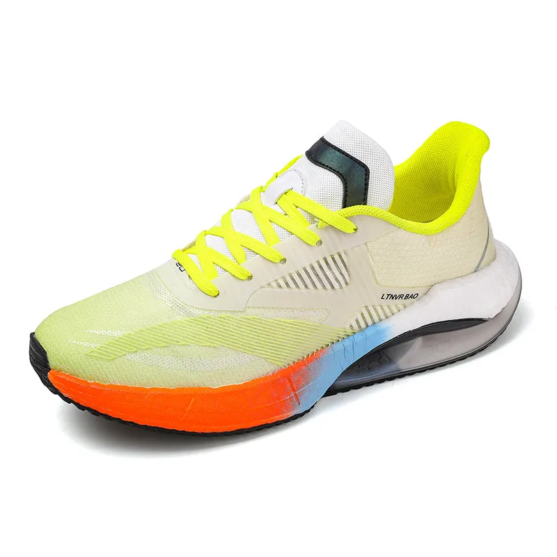 Men's Lightweight Cushioning Sneaker Outdoor Running Sports Elastic Shoes | W2303