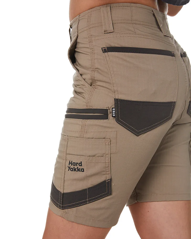 Raptor Womens Mid Shorts - Desert