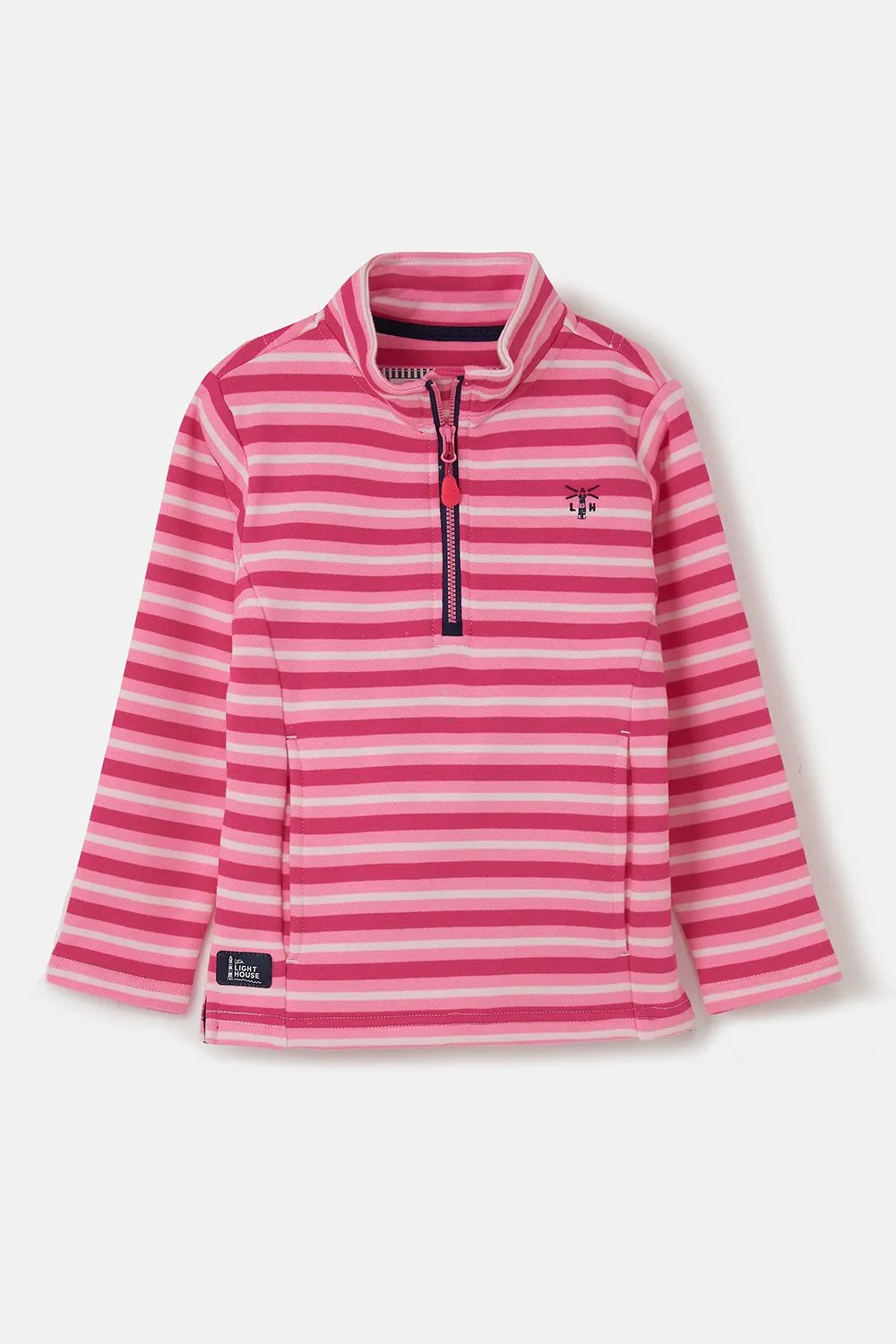 ROBYN SWEATSHIRT- BRIGHT PINK STRIPE