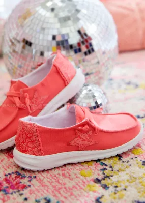 Stella Sneakers by Gypsy Jazz - Coral - LAST ONE FINAL SALE