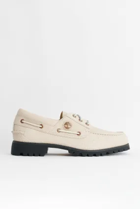 Timberland Vibram Boat Shoe Light Beige Full Grain