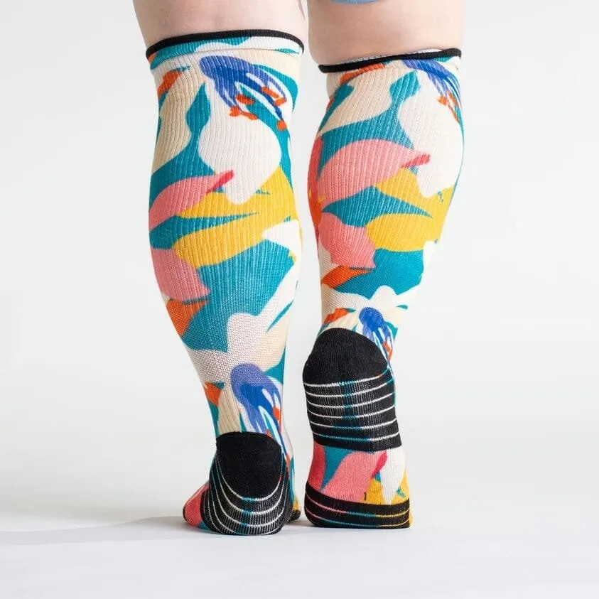 Tropical Bliss Diabetic Compression Socks