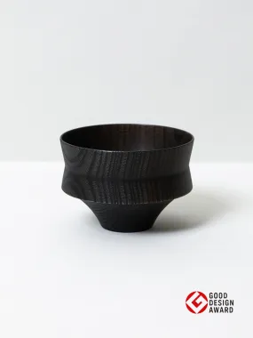 Tsumugi Wooden Bowl - Kine, Black