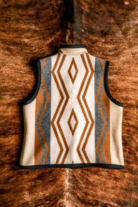 Vintage Reversible Southwest Wool Vest