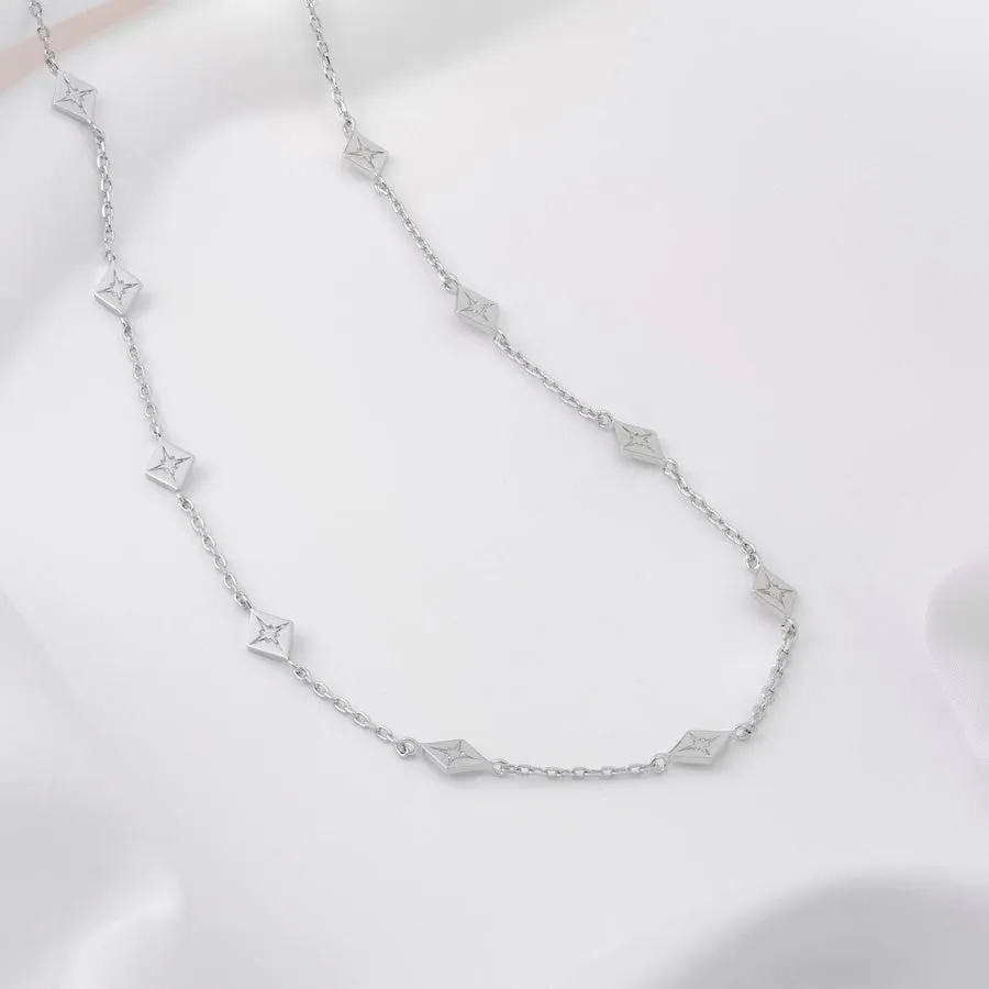 Zyia Silver Choker Necklace